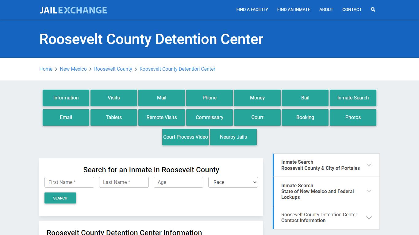 Roosevelt County Detention Center - Jail Exchange